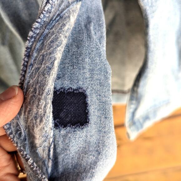 Vintage Truly Yours Dress Women's Size 10P Denim Button Down Jumper - Picture 3 of 8